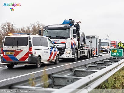 Persoon overleden na aanrijding met vrachtwagen op de N59