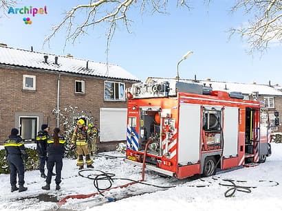 Kat overleden na brand in woning