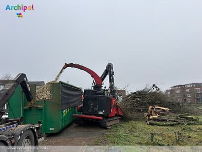 Bomen op het Spuiplein verwijderd