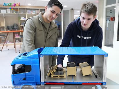 Leerlingen ervaren transport tijdens Load & Road Experience