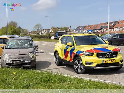 Aanrijding op kruising N215