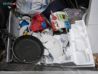 Van piepschuim tot porselein: lever het in bij de RecycleBus