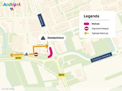 Fietspad bij de Staver voor een deel afgezet