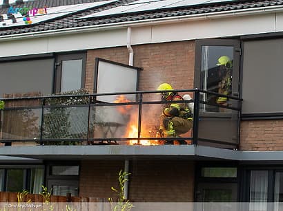 Brandweer rukt uit voor brandende frituurpan