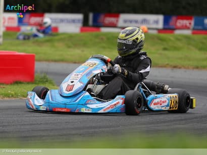 Karttalent Leroy Haffert verovert op zijn thuisbaan eerste plaats bij de rookies