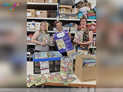 Gastouders schenken 55 prentenboeken aan Cherity Re-Use