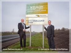 Welkomstborden op Goeree-Overflakkee