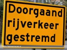 Verkeershinder N59 door werkzaamheden