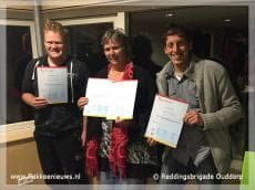 Ouddorpse Reddingsbrigade twee instructeurs rijker