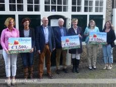 Tulpenwandeltocht levert mooi bedrag op voor lokale goede doelen