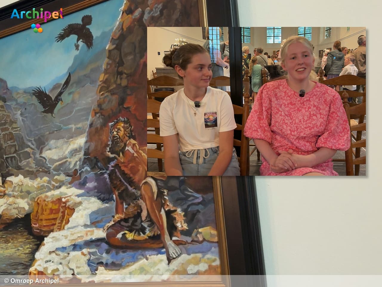 Vier generaties exposeren met christelijke kunst in Hervormde Kerk Oude-Tonge