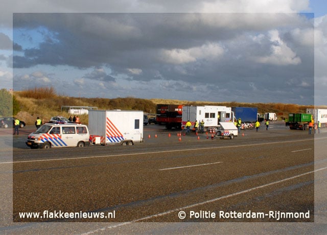 Politie houdt goederenvervoerscontrole