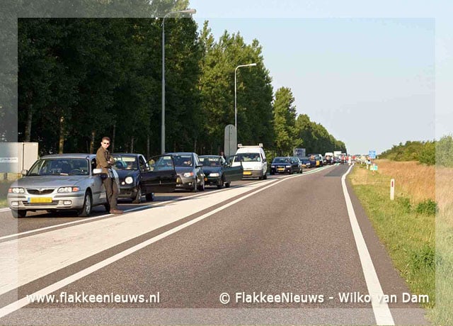 Lijnbus in brand op N59