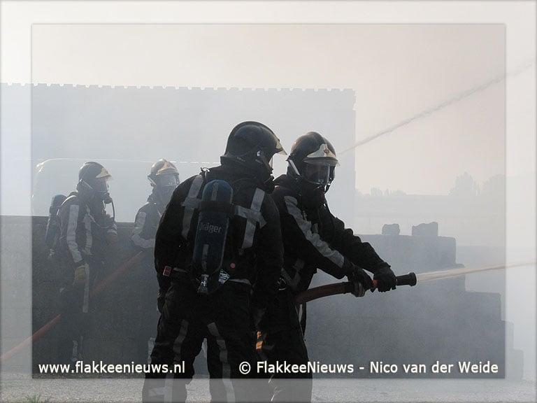 Middelbrand in Stad aan 't Haringvliet