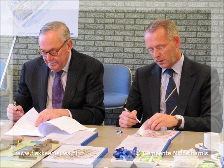 Ondertekening plan bouwproject Westplaat