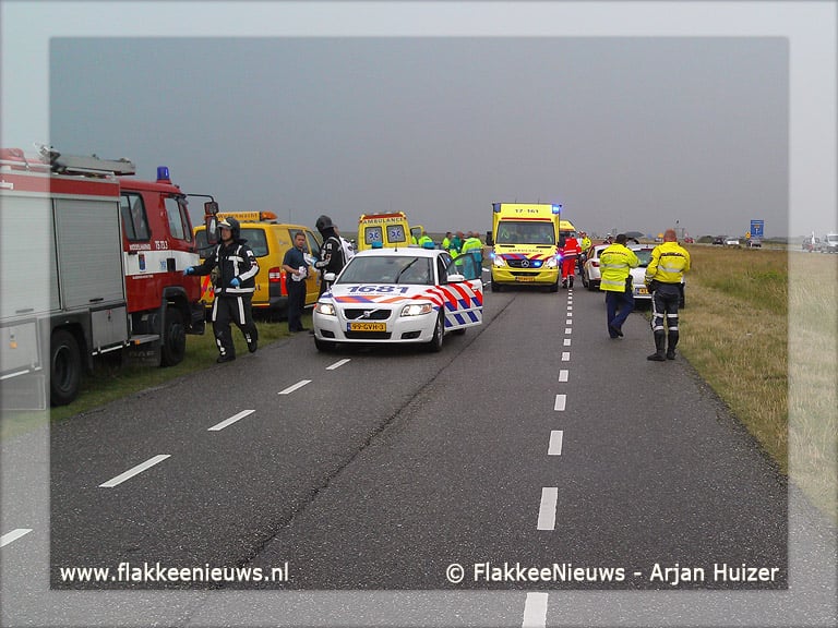 Twee fietsers aangereden en zwaar gewond