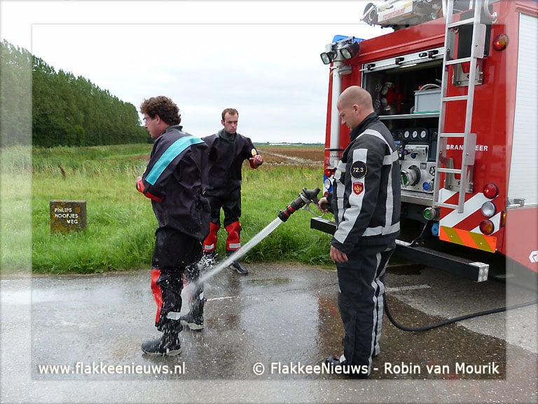 Auto te water in Dirksland
