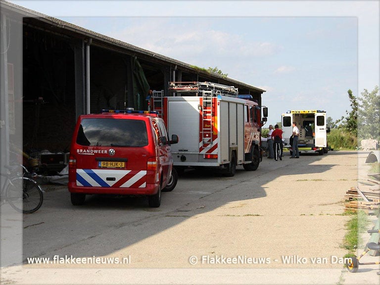 Ongeval met stro pers in Oude-Tonge