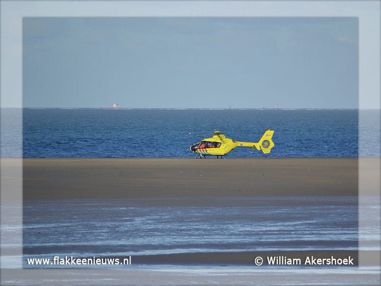Kiter gewond geraakt op de Brouwersdam