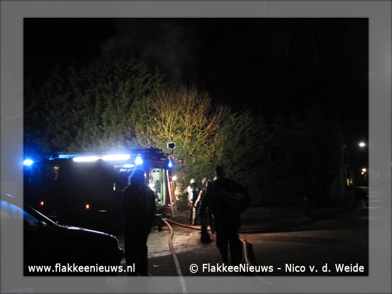 Uitslaande brand Dirksland snel geblust