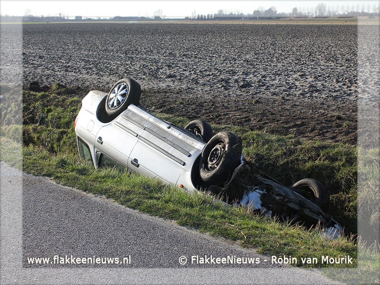 Gewonden bij ongeval in polder Herkingen