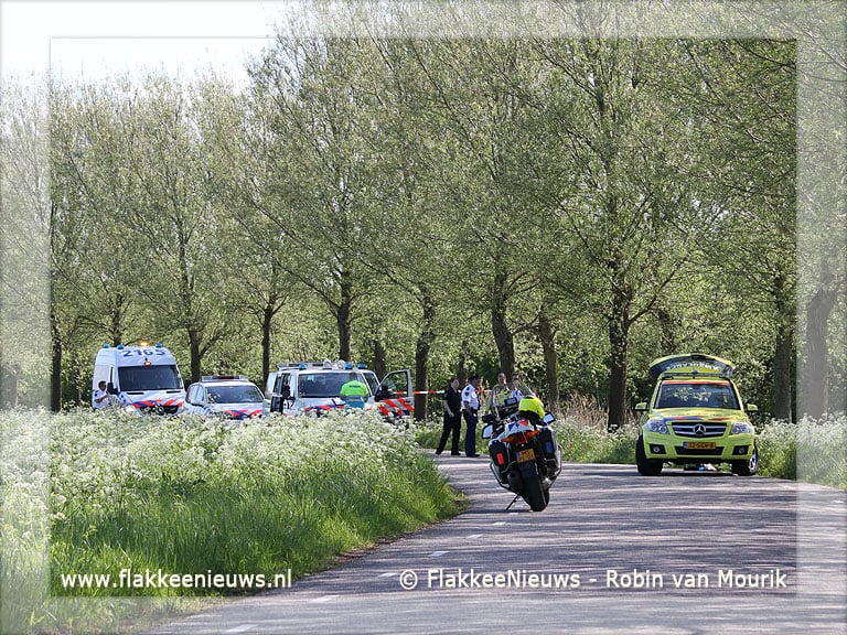Fietser overleden op de Zuiderlandsedijk