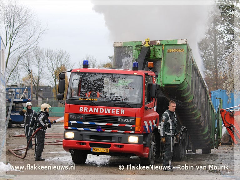 Brand op bouwplaats nieuwe gemeentehuis