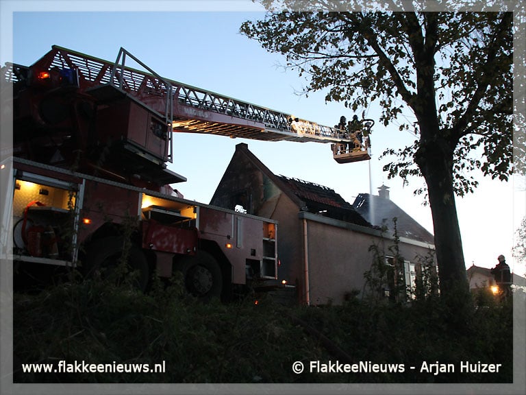 Brand in woonhuis Zuidzijde
