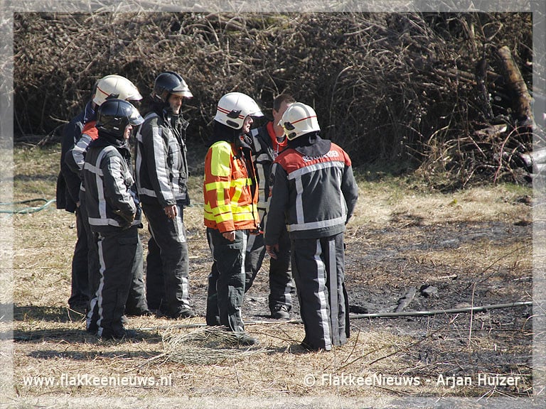 Handen vol aan buitenbrand Ouddorp