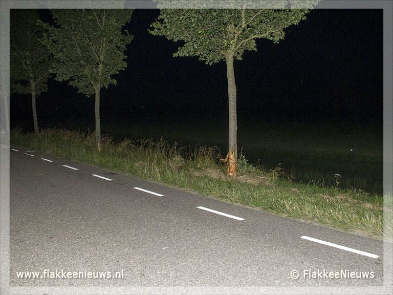 Eenzijdig ongeval Westdijk Dirksland
