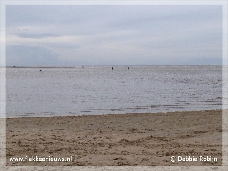 Gezin verrast door snel opkomend water