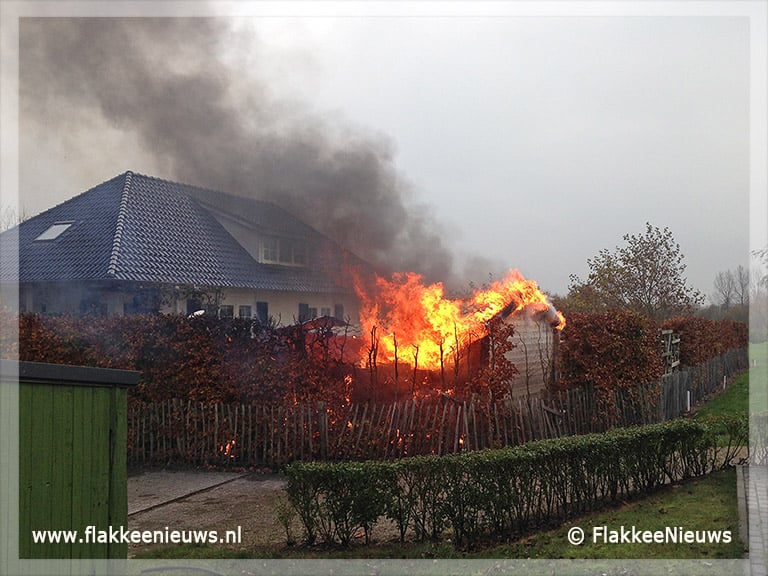 Gebouwbrand bij Melissant