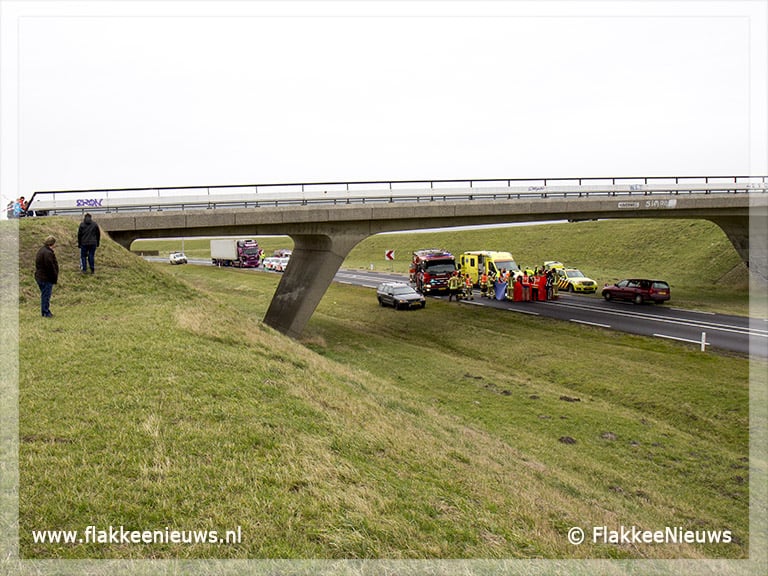 N57 afgesloten door incident