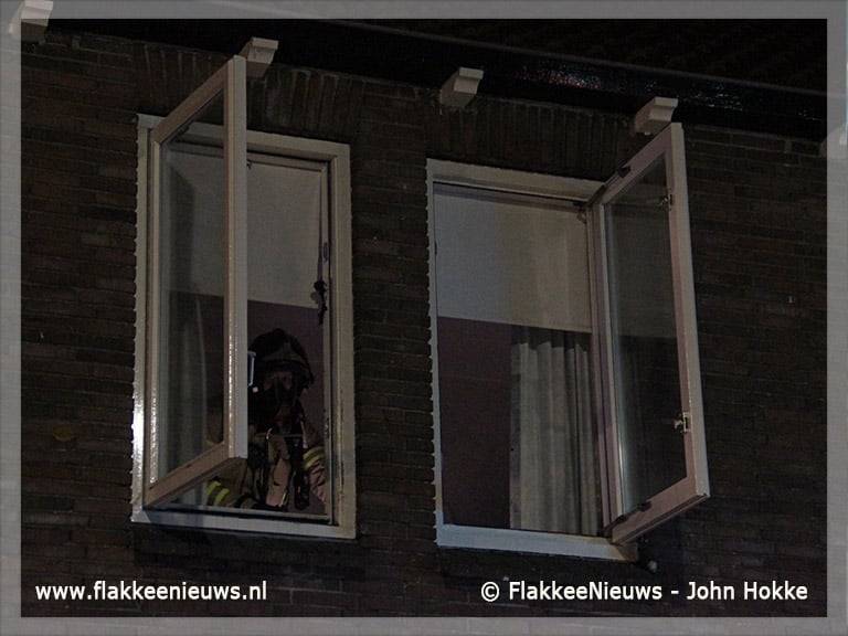 Elektrische deken in brand