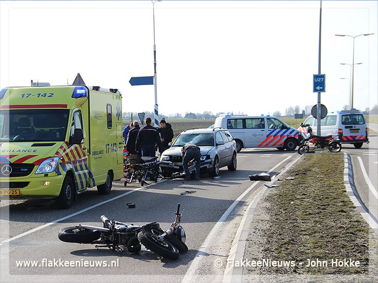 Traumaheli vliegt voor ongeval met brommer