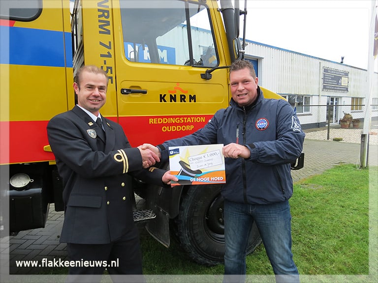 Duizend euro voor KNRM Ouddorp