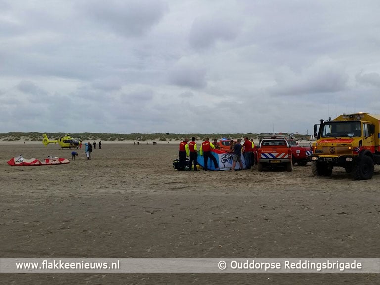 Kitesurfers gewond bij de Brouwersdam