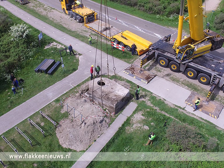 Tobruk bunker geplaatst bij de Bunkerroute