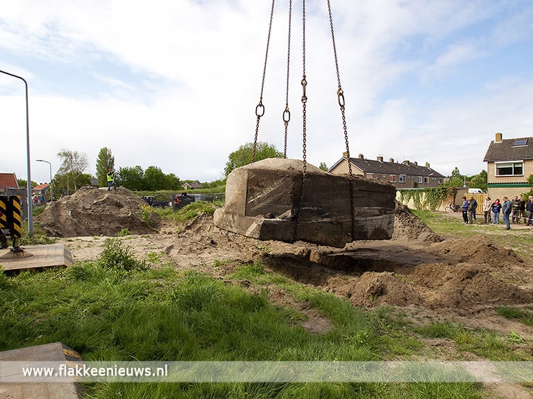 Tobruk bunker geplaatst bij de Bunkerroute