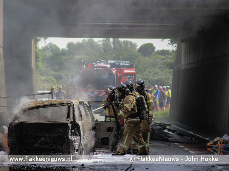 Brand op parallelweg Hellegatsplein
