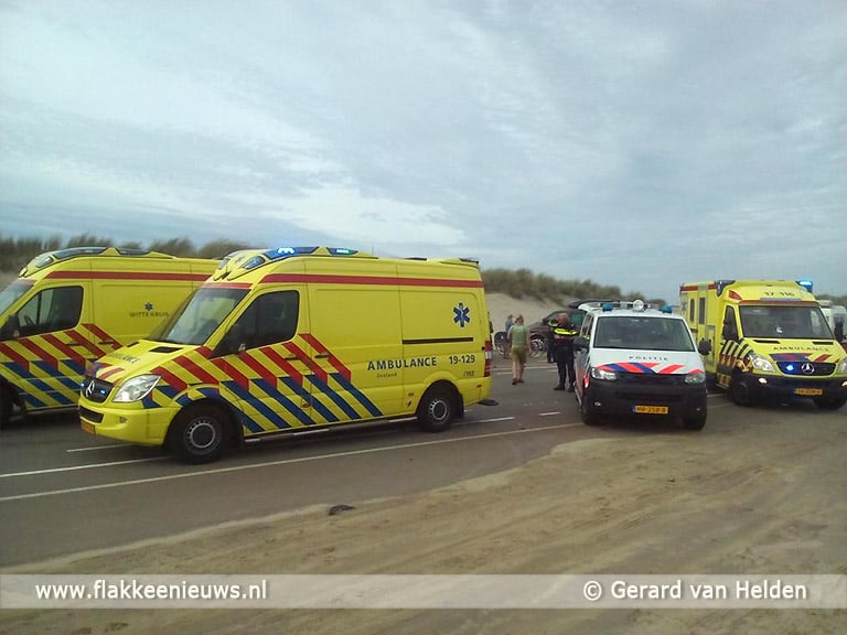 Meerdere gewonden bij ongeval Brouwersdam