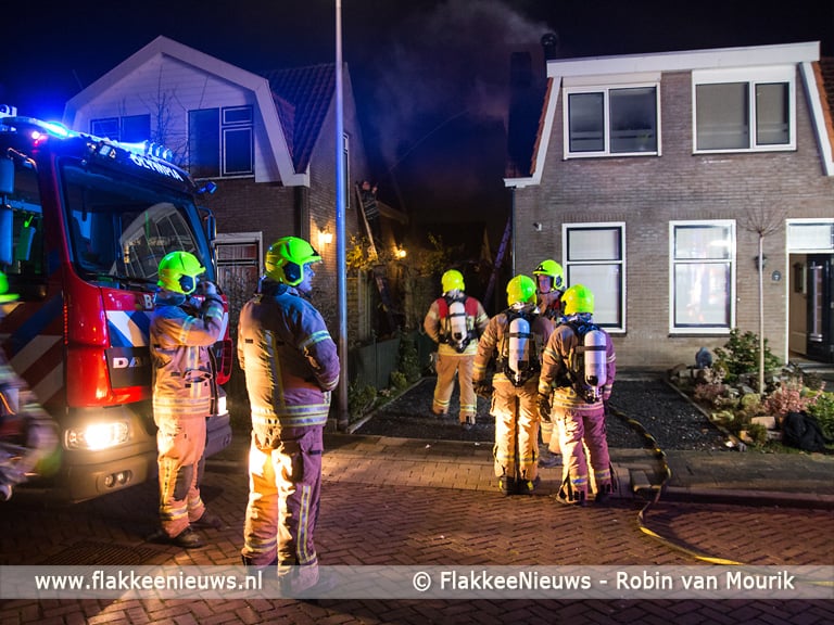Brand in woning Marietjespad Middelharnis