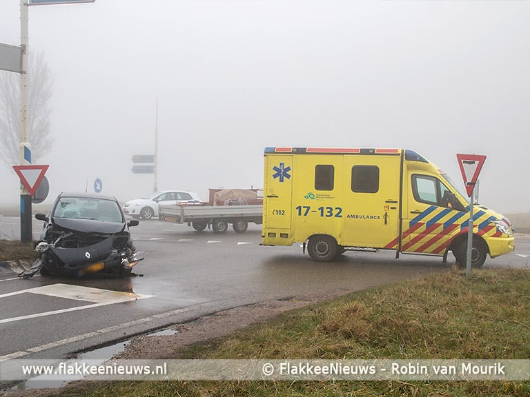 Twee ongevallen met gewonden in dichte mist