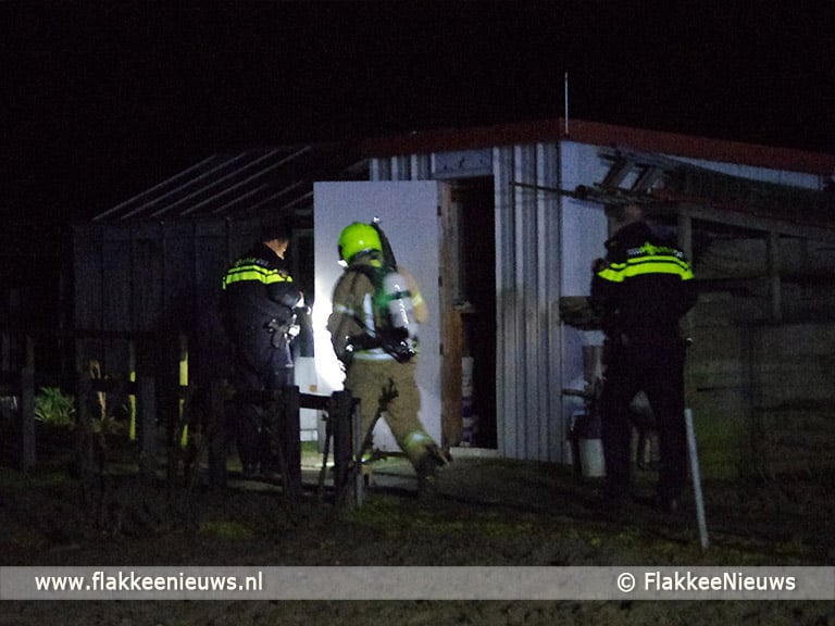 Schuurtje in brand bij Sommelsdijk