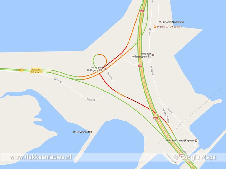 Afsluiting N59 Hellegatsplein door ongeval