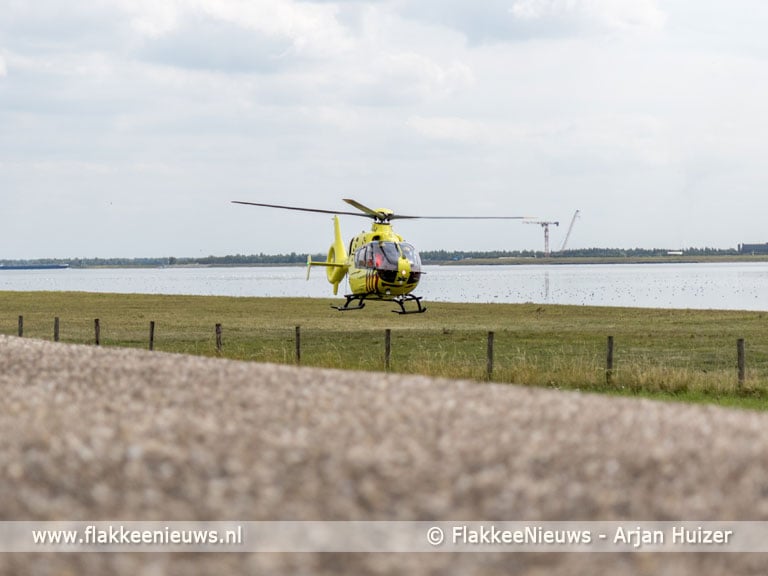 Traumaheli vliegt voor ongeval met fietser