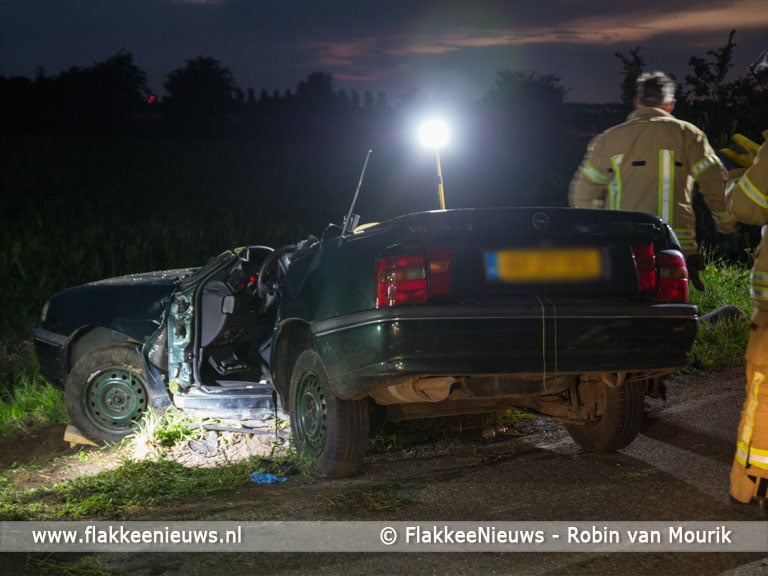 Zwaar gewonde bij aanrijding tegen boom