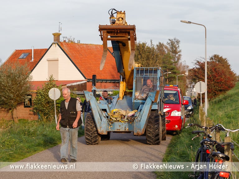 Grote hulpverlening voor ongeval met paard
