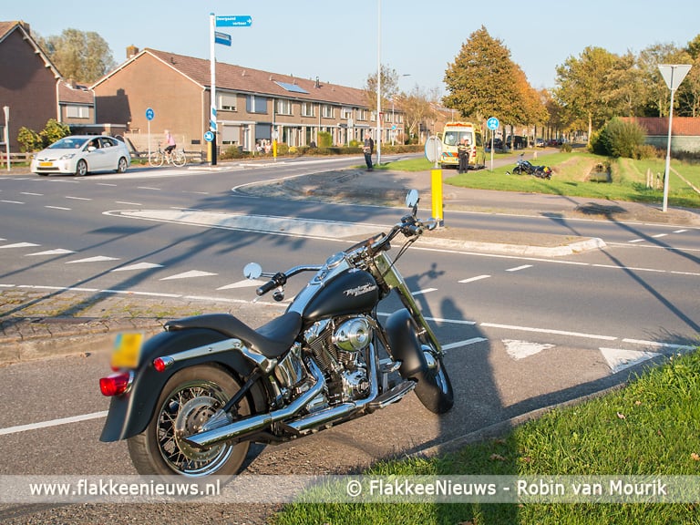 Ongeval met twee motoren In Middelharnis