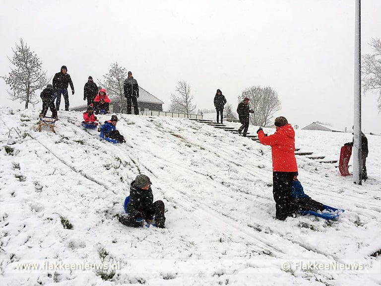 Plezier en overlast van sneeuw op Goeree-Overflakkee